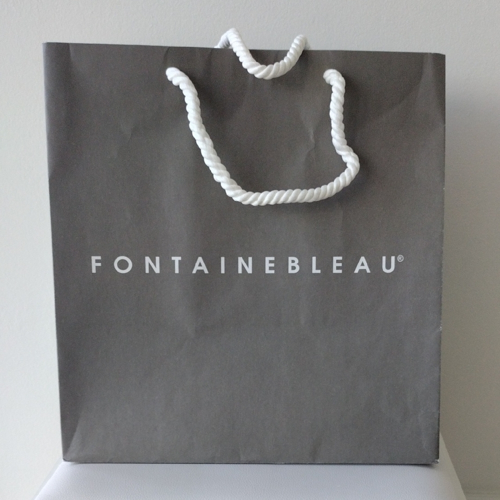 Fontainebleau Gray Shopping Bag